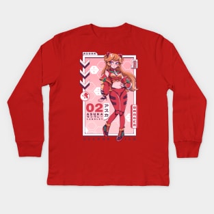 Asuka Langley Kids Long Sleeve T-Shirt